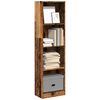 vidaXL Bookcase Old Wood Engineered Wood Tall Bookcase Rectangular