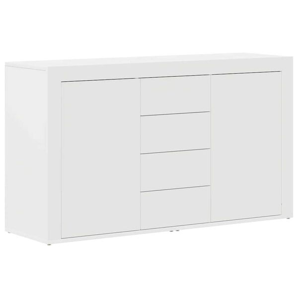 vidaXL Sideboard White 47.24 x 14.17 x 27.17 in Engineered Wood