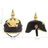 vidaXL German Prussian Helmet Antique Replica LARP Black Steel