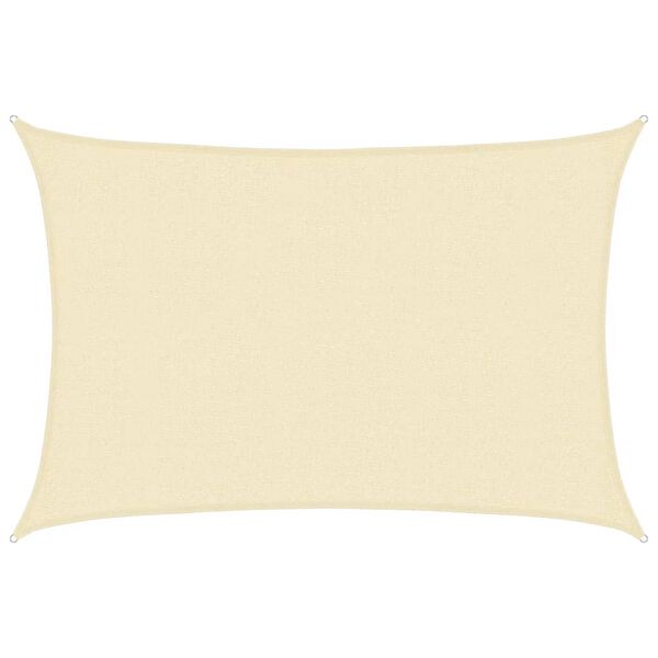 vidaXL Sunshade Sail 1.75 oz/ft² Cream 8.2x11.5' HDPE