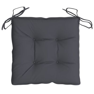 vidaXL Chair Cushions 4 pcs Anthracite 15.7"x15.7"x2.8" Oxford Fabric