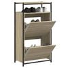 vidaXL Shoe Cabinet Sonoma oak Engineered wood Compact Shoe Cabinet