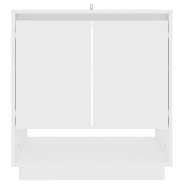 vidaXL Sideboard White Engineered Wood Medium Sideboard Rectangular