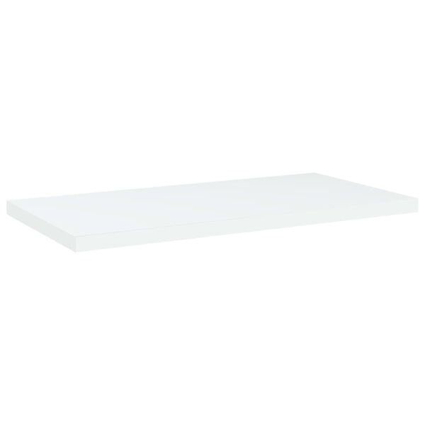 vidaXL Shelf Set of 4 White Engineered wood 15.7x7.9x0.6 in Shelf