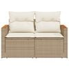 vidaXL Garden Sofa Beige