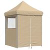 vidaXL Party Tent Beige, Blue