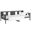 vidaXL Day Bed Grey Solid Pine Wood 31.5 x 79.0 in Convertible Design