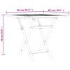 vidaXL Garden Dining Set Brown Solid Teak Wood Medium Foldable
