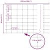 vidaXL Field Fence Silver 82.02 x 2.62 ft Galvanised steel