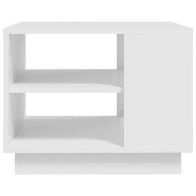 vidaXL Coffee Table White 21.7"x21.7"x16.9" Engineered Wood