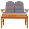 vidaXL Garden Lounge Set Set of 2 Natural Wood Solid Acacia Wood Medium