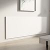 vidaXL Wall Headboard White Engineered wood 94.5 x 0.6 x 31.5 in