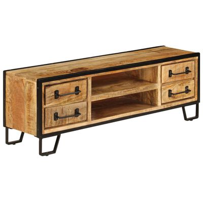 vidaXL TV Stand with Drawers 47.2"x11.8"x15.7" Solid Wood Mango