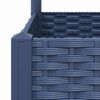 vidaXL Garden Planter Blue Grey Polypropylene Large Planters