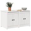 vidaXL Kitchen Cabinet White 41.73 x 21.65 x 25.20 in Solid Pine wood