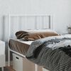 vidaXL Metal Headboard White 39.4"