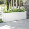 vidaXL Garden Planter White Solid pinewood 78.7 in x 19.7 in x 27.6 in