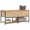 vidaXL Storage Bench Sonoma oak Engineered wood, metal 39.4 in