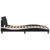 vidaXL Bed Frame Black and White