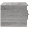 vidaXL Wall-mounted Bedside Cabinet Grey Sonoma Engineered wood