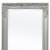 vidaXL Wall Mirror Silver Wood, glass, engineered wood 39.4 x 19.7 in