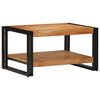 vidaXL Coffee Table Brown Solid Acacia wood, Iron Medium Durable