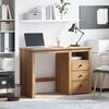 vidaXL Desk Honey Solid pine wood 44.1 x 17.7 x 29.5 in Desk