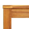 vidaXL Dining Table Natural Acacia Solid Acacia wood 43.3 in square