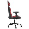 vidaXL Gaming Chair Black and Red Faux Leather