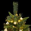 vidaXL Artificial Hinged Christmas Tree 300 LEDs & Ball Set 94.5"