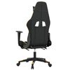vidaXL Gaming Chair Black and Gold Faux Leather, Metal, Plywood, Foam