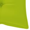 vidaXL Patio Bench Bright green, Natural bamboo Bamboo, 100% Polyester