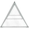 vidaXL Chicken Cage Silver Galvanized steel Large Durable Chicken Cage