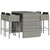 vidaXL Garden Bar Set Grey
