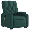 vidaXL Stand Up Massage Recliner Chair Dark Green