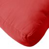 vidaXL Pallet Cushion Red 100% Polyester 27.6 x 15.7 x 4.7 in