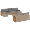 vidaXL Garden Sofa Set Beige