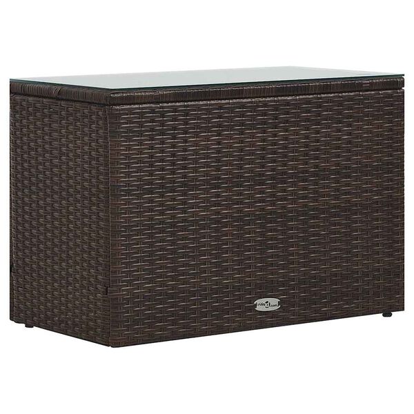 vidaXL Garden Lounge Set Brown Poly rattan Medium Modular