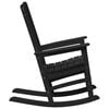vidaXL Rocking Chair 2 pcs Black 92 x 70 x 108 cm Polyethylene