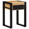 vidaXL Side Table Natural Mango Wood Solid Mango Wood Small Accent Table