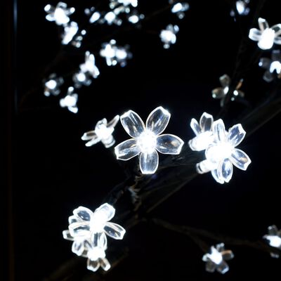 vidaXL Christmas Tree 120 LEDs Cold White Light Cherry Blossom 59.1"