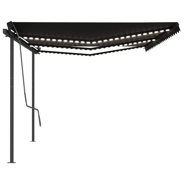 vidaXL Retractable Awning Anthracite