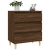 vidaXL Sideboard Brown Oak Solid Wood and Engineered Wood Sideboard