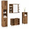 vidaXL Bathroom Furniture Set Old Wood Engineered wood, glass Large