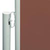 vidaXL Side Awning Brown Polyester with PU coating 78.7 in x 236.2 in