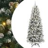 vidaXL Artificial Christmas Tree with 300 LEDs White 94.49 in