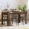 vidaXL Dining Table Brown oak Engineered wood Large Simple