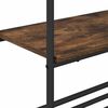 vidaXL Clothes Rack with Shelves Other Smoked oak 60 x 30 x 171 cm