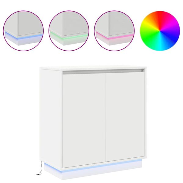 vidaXL Sideboard with Shelf White 71 x 34.5 x 75 cm Engineered wood