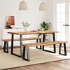 vidaXL Dining Set Acacia Wood Solid Acacia wood Medium Durable